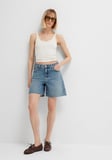 Lidia 90lar Puslu Açık Mavi Jean Şort 1410145-A3913