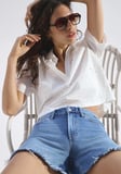 TAYLOR SHORT Classic Denim Koyu Mavi Jean Şort 1421021-A3194