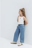 Mavi Loko Wide Leg Normal Bel Geniş Paça Jeans Kız Çocuk KOT PANTOLON 7010405-A3344 MAVİ