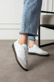 Unisex Kadın Erkek  Şeritli Rahat Taban Günlük Sneaker Spor Ayakkabı