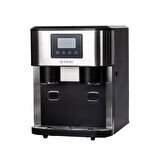 Gustoso Buz Yapıcı - Crush Ice & Küp Buz & Soğuk Su Hazneli 3in1 LCD Dokunmatik Ekranlı Akıllı Inox Buz Makinesi