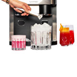 Gustoso Buz Yapıcı - Crush Ice & Küp Buz & Soğuk Su Hazneli 3in1 LCD Dokunmatik Ekranlı Akıllı Inox Buz Makinesi