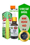 %100 SAF NANE UÇUCU YAĞI 20ML - AROMATERAPİ VE CİLT BAKIMI İÇİN 20ML(PEPPERMINT OIL)