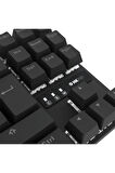 Hawk Gaming HK410M Mekanik Mavi Switch 19 Mod RGB Kablolu Siyah TKL Türkçe Gaming Klavye