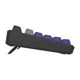 Hawk Gaming HK258GP Membrane LCD RGB Kablosuz/Bluetooth Gri Mor Full Türkçe Gaming Klavye