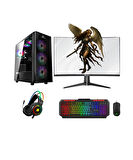 GameBooster Gb-1841 Ryzen 7 9800X3D 32Gb Ddr5 1Tb M2 Nvme Rx7700Xt Vga " 32 Monitör Gaming Pc