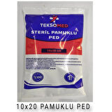 Teksomed 10x20 Steril Pamuklu Ped 50 adet 