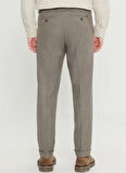 Altınyıldız Classics Lastikli Bel Duble Paça Slim Fit Vizon Erkek Pantolon ACE001261366_VIZ