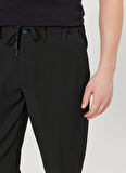 Altınyıldız Classics Bağlamalı Bel Normal Paça Jogger Siyah Erkek Pantolon ACE001261525_SYH
