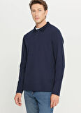 Altınyıldız Classics Polo Yaka Lacivert Erkek Sweatshırt ACE052261086_LAC