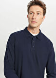 Altınyıldız Classics Polo Yaka Lacivert Erkek Sweatshırt ACE052261086_LAC