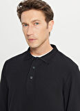 Altınyıldız Classics Polo Yaka Siyah Erkek Sweatshırt ACE052261086_SYH