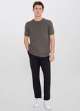 Altınyıldız Classics Bağlamalı Bel Normal Paça Slim Fit Siyah Erkek Pantolon ACE001252701_SYH