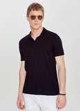 Altınyıldız Classics Polo Yaka Standart Siyah Erkek Kazak ACE044262143_SYH
