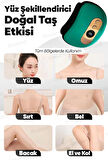 Sheland Doğal Bian Taşlı Gua Sha Masaj Taşı Isıtmalı Titreşimli 9 Kademeli Masaj Aleti Cilt Şekillendirme
