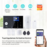 YECO SAS-10 Akıllı Alarm Güvenlik Sistemi - Wifi & 4G GSM Bağlantısı, Hareket Sensörü ve Mobil Uyumlu