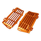 Max Performance CNC Radyatör Koruma - Turuncu (KTM 17-25 Husqvarna 17-25 Gasgas 21-25 uyumlu) 