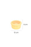 Pastel Hava Sızdırmaz Yuvarlak Silikon Saklama Kabı 400 ml | Sarı