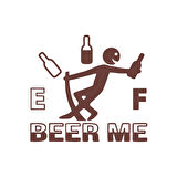 Beer Me Sticker 17x17 Cm Kahverengi
