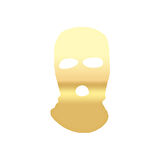 Kar Maskesi Sticker 17x17 Cm Gold