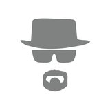 Mr. White Sticker 17x17 Cm Gri