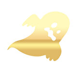 Korkan Hayalet Araba Sticker  17x17 Cm Gold