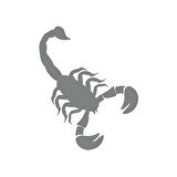 Akrep Araba Sticker 17x17 Cm Gri