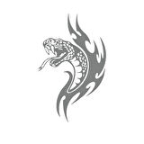 Yılan Araba Sticker 17x17 Cm Gri