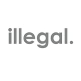 İllegal Araba Sticker 17x17 Cm Gri