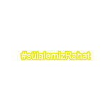 Sülalemiz Rahat Araba Sticker 17x17 Cm Sarı