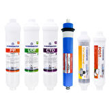 OverWater Kapalı Kasa Su Arıtma Cihazı 6 Lı Inline Filtresi Seti 10 Aşamalı Özel Sarım Membran Filtre