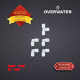 OverWater Açık Kasa Su Arıtma Cihazı 6 Lı Filtresi Seti 10 Aşamalı Özel Sarım Membran Filtre