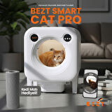 Bezt Smart Cat Pro Kameralı Otomatik Akıllı Kedi Tuvaleti