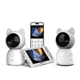 Xenon Smart Akıllı Çift Kameralı Monitörlü Bebek Kamerası