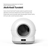 Xenon Smart Akıllı Otomatik Kedi Tuvaleti Paslanmaz Çelik Kaseli Mama Kabı Çelik Hazneli Su Pınarı ve Filtre 4'lü Pet Seti