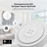 Xenon Smart Akıllı Motorlu Kapı Kilidi Sesli Komut Uyumlu Smart Lock ve Zigbee 3.0 & Wi-Fi & Ble Akıllı Gateway Hub Seti
