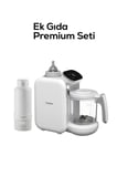 Xenon Smart Ek Gıdaya Geçiş Premium Seti (2'li) | 5'i 1 Arada Bebek Mama Robotu ve Şarjlı Taşınabilir Kettle 500 ml