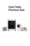 Uyku Takip Premium Seti (3'lü) | Monitörlü Pembe Bebek Kamerası 5 inç, 4.8 L Hava Nemlendirici ve Beyaz Gürültü Makinesi