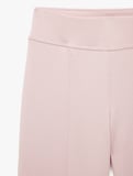 Viskon Modal Kumaş Slim Fit Nervürlü İspanyol Paça Pantolon