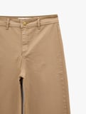 Cepli Rahat Kalıp Kesik Paça Yüksek Bel  Jean Pantolon - Culoette Jean