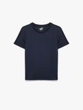 Slim Fit Kısa Kollu Bisiklet Yaka Spor Tişört