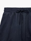 Slim Fit Beli Bağcıklı Cepli Simli Mini Şort