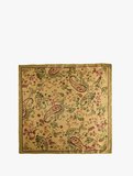 Saten Kumaş Çiçekli Kare Fular Bandana