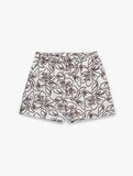 Koton X Melis Ağazat - Keten Karışımlı Cepli Floral İşleme Detaylı Mini Şort