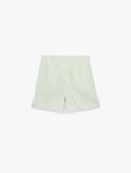 Koton X Sibil Çetinkaya - Slim Fit Çapraz Bağlama Detaylı Fiyonklu Çizgili Poplin Mini Mikro Şort