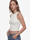 Pamuklu Slim Fit Kaşkorse Bisiklet Yaka Kolsuz Atlet
