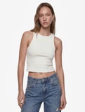 Pamuklu Slim Fit Kaşkorse Bisiklet Yaka Kolsuz Atlet