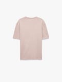 Pamuklu Kısa Kollu Bisiklet Yaka Basic Oversize Tişört