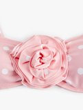 Koton X Sibil Çetinkaya - Gül Aplike Detaylı Bandeau Puantiyeli Bikini Üst