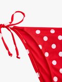 Koton X Sibil Çetinkaya - Bağlamalı Yanları İpli Puantiyeli Bikini Altı